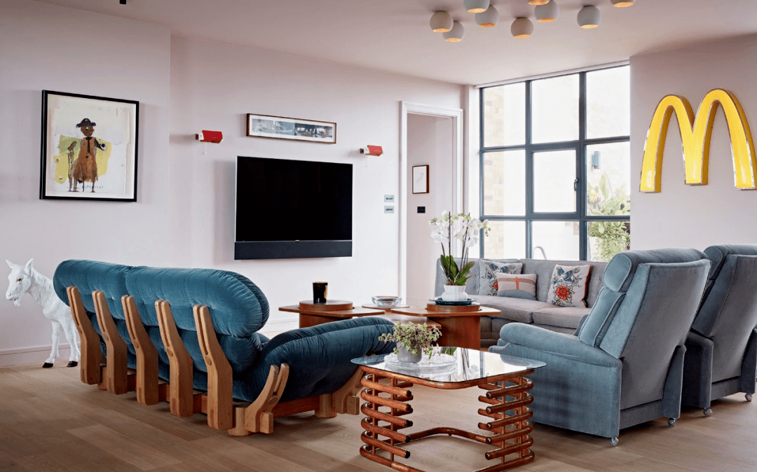 two colour combination for  living room