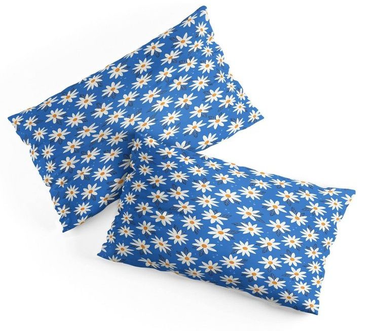 Blue pillowcase