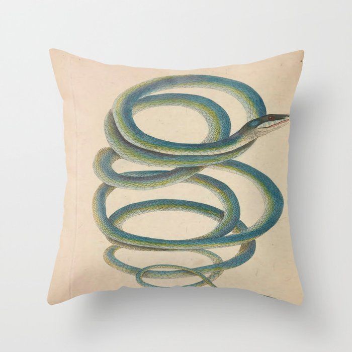 Snake pattern pillow